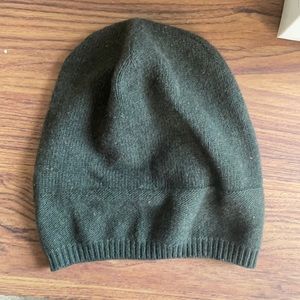 Olive Green Portolano Cashmere Beanie